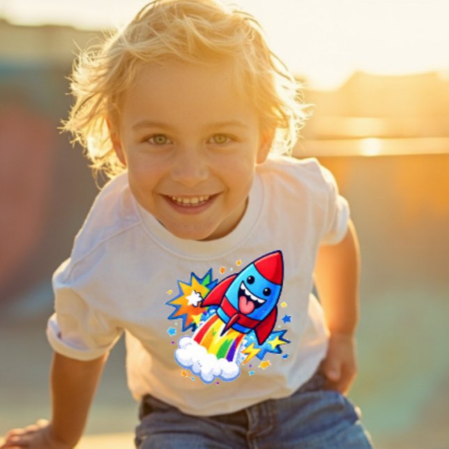 Power Pals™ Rocket Fun Toddler T-Shirt – Cute Spac (Von Creator hochgeladen)