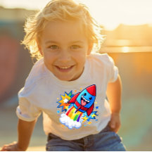Power Pals™ Rocket Fun Toddler T-Shirt – Süßer Wel