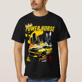 Power Pferdemuskeln Auto Grafischer T - Shirt