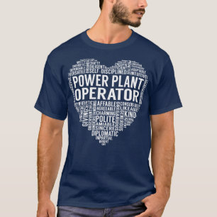 Power Pflanze Operator Herz T-Shirt