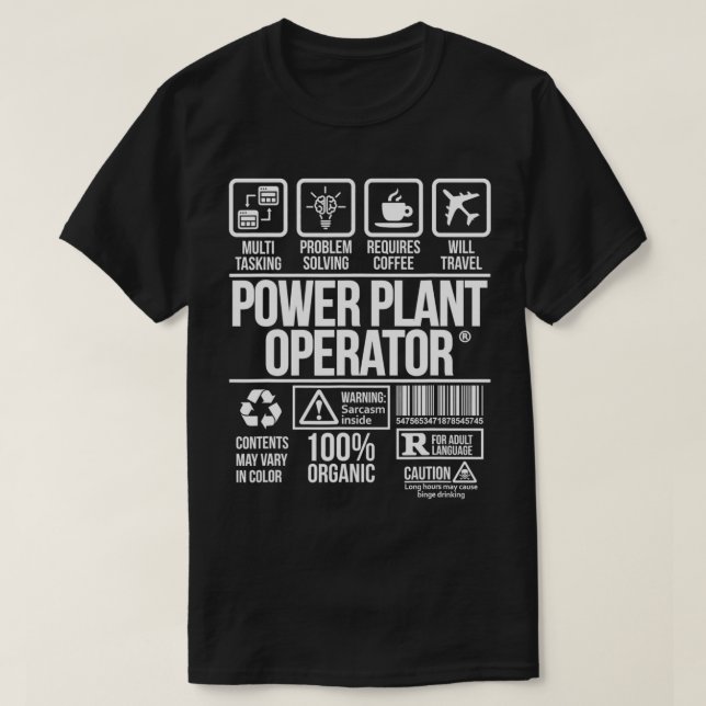 Power Pflanze Operator Job Profession #DW T-Shirt (Design vorne)