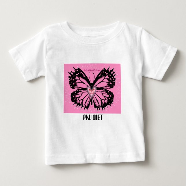 POWER PINK2, ROTE SCHÖNHEIT, PKU-DIET BABY T-SHIRT (Vorderseite)