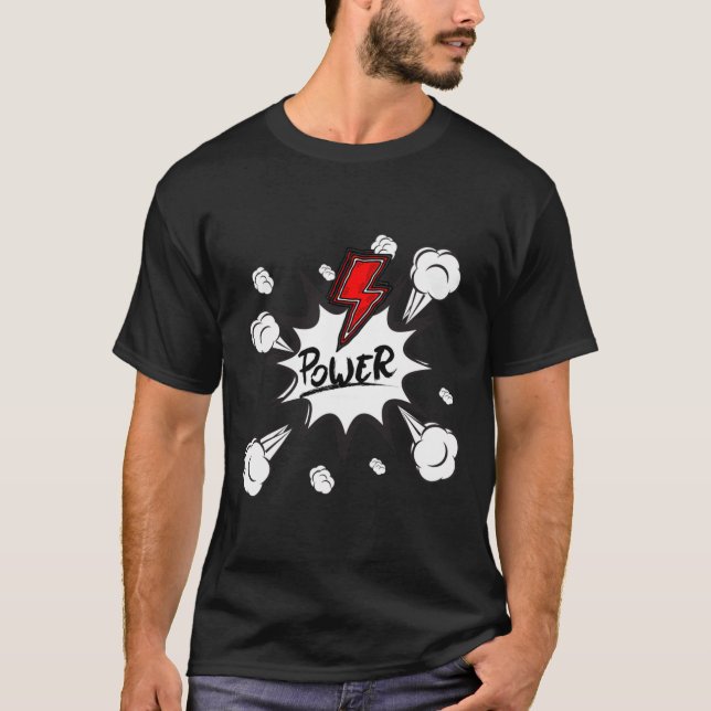 Power Puff Sticker T-Shirt (Vorderseite)