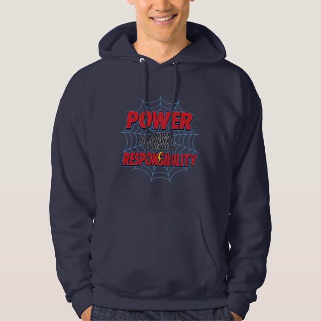 Power & Responsibility Hoodie (Vorderseite)