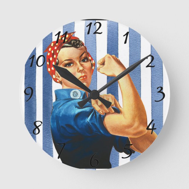 Power Runde Wanduhr (Vorderseite)