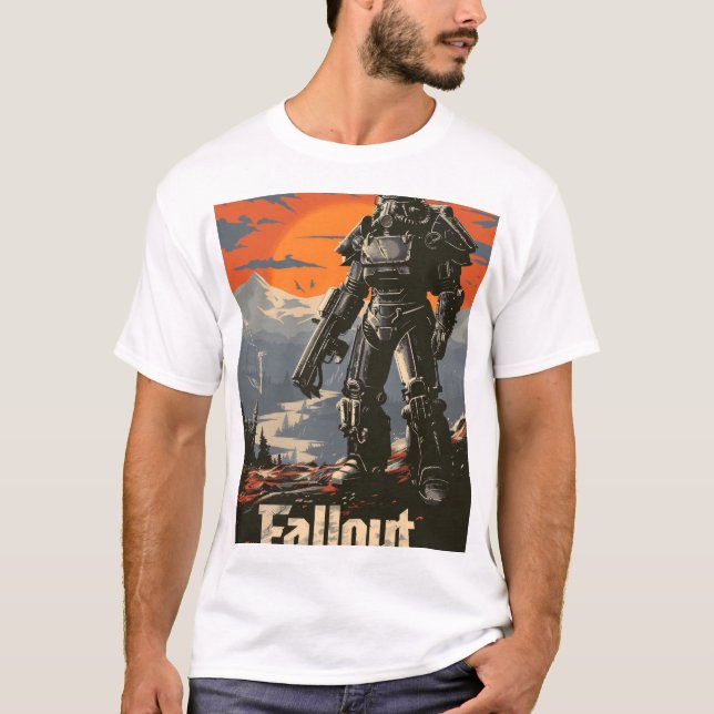 Power Rüstung aus Fallout 4 - Fallout Apokalypse T T-Shirt (Vorderseite)