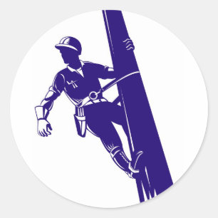 Power-Störungssucher-Elektriker-elektrische Runder Aufkleber