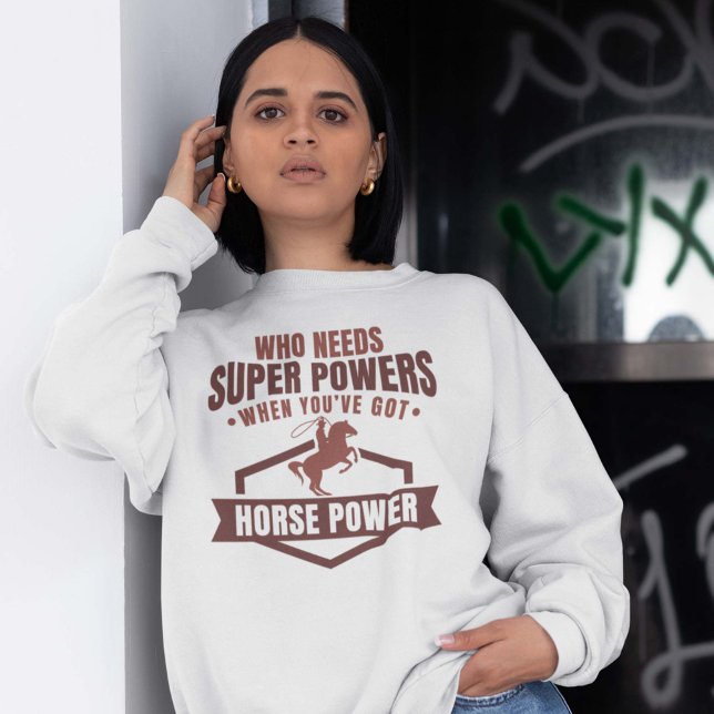 Power Sweatshirt (horse girl sweatshirt)