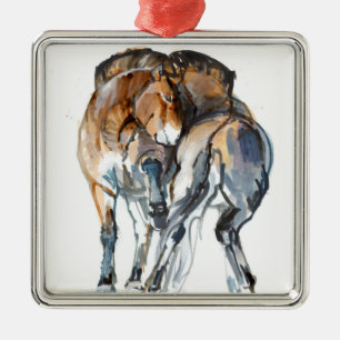 Power-Tanz Silbernes Ornament