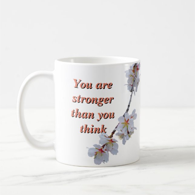 Power Tasse: Sie sind stärker, als Sie denken Kaffeetasse (Links)