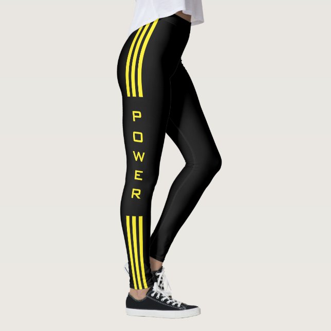 Power-Text für Sport-Leggings - Benutzerdefinierte Leggings (Rechts)