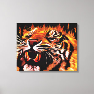 Power Tiger Canvas Leinwanddruck