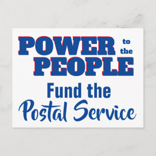 Power to the People Fund Post Office Vorlage Postkarte