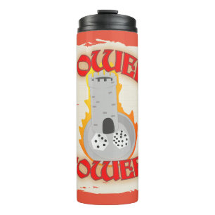 Power Tower Brettspiel Würfel Slogan Design Spaß Thermosbecher