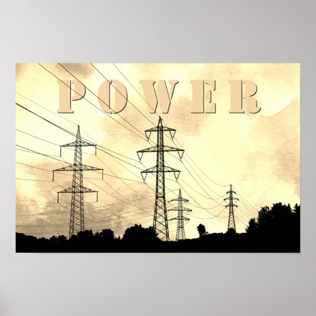Power Towers und Lines Electric POWER Poster (Vorne)