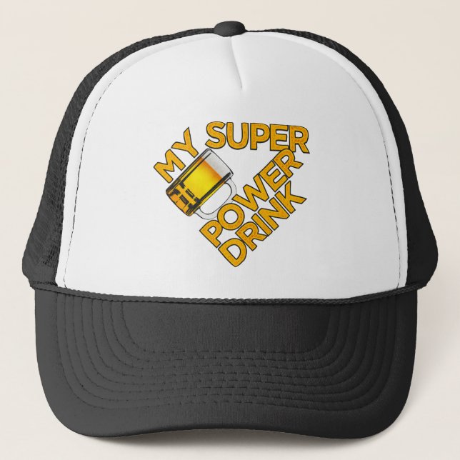 Power Trinkhut - Farbe wählen Truckerkappe (Vorderseite)