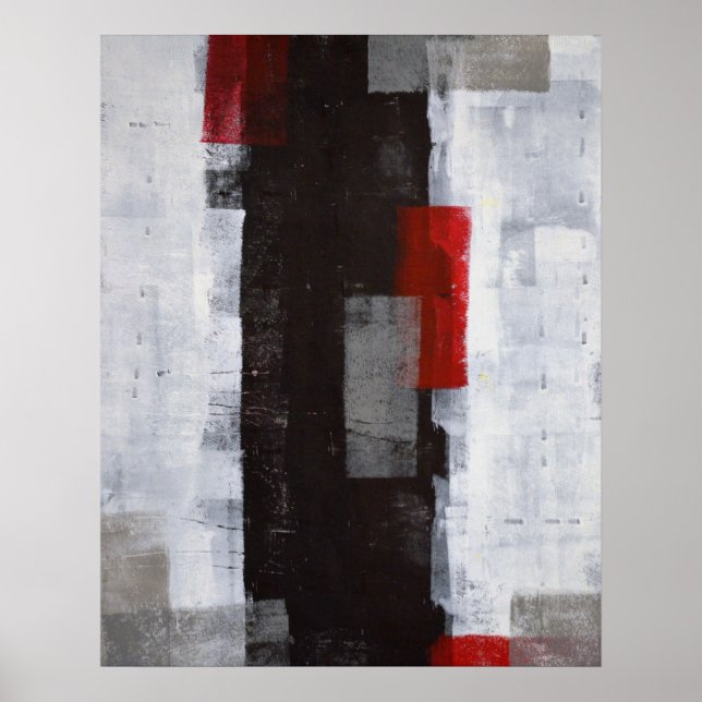 'Power Trip' Abstrakt Art Poster Print (Vorne)