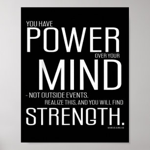 Power über deinen Geist Marcus Aurelius Stoic Phil Poster