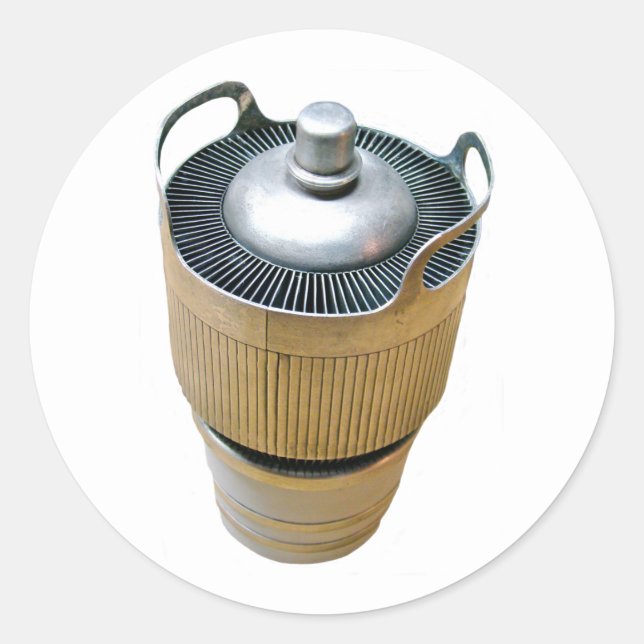 Power-Übertragungsvakuum Runder Aufkleber (Vorderseite)