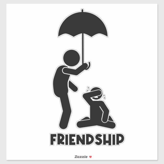 Power und Freundlichkeit Aufkleber (Blatt)