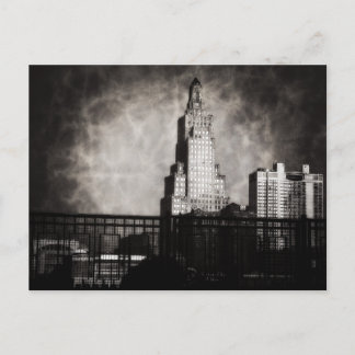 Power und Light Gebäude, Kansas City, Grunge Postkarte
