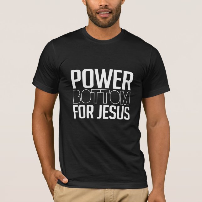 Power-Unterseite für Jesus T-Shirt (Vorderseite)