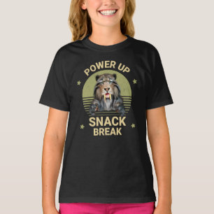 Power Up Snack Break Saberzahniger Tiger T-Shirt