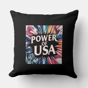 Power USA Pillow - Patriotic American Kissen