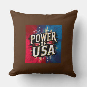 Power USA Pillow - Patriotic American Kissen