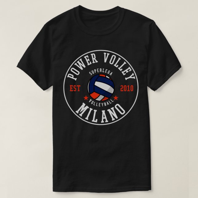 Power Volley Milano Superlega Volleyball T-Shirt (Design vorne)