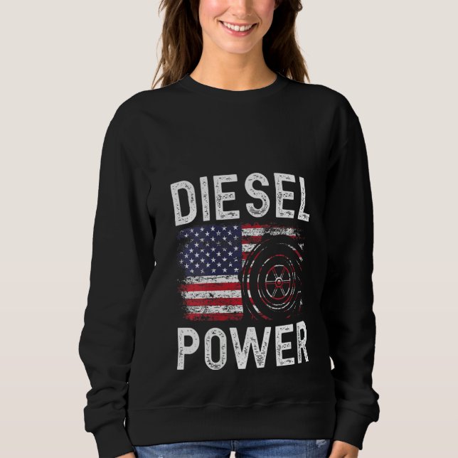 Power von Diesel-Fremdzündungsmotoren Sweatshirt (Vorderseite)