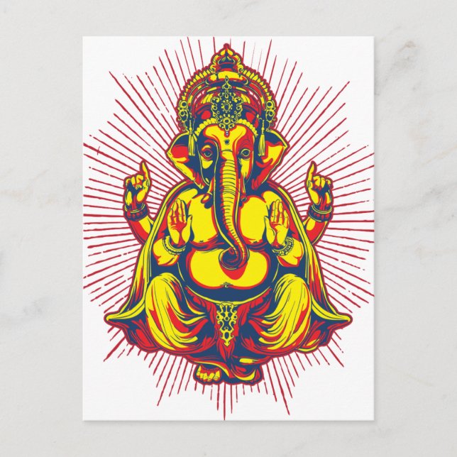 Power von Ganesh Postkarte (Vorderseite)