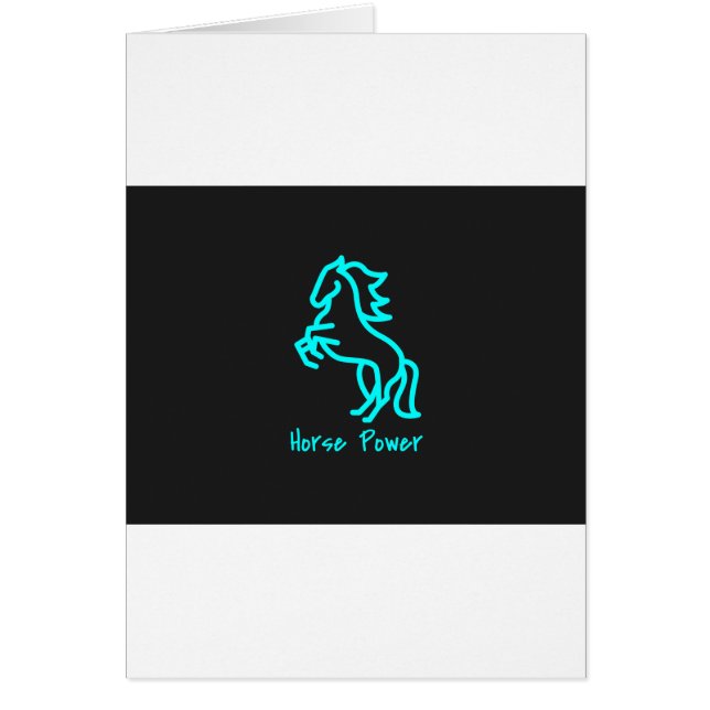 Power von Pferden in Blau (Vorne)