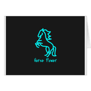 Power von Pferden in Blau