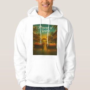 Power von Spirit - Retro-Sportwagen bei Sonnenunte Hoodie