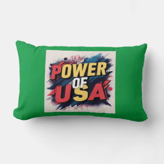 Power von USA Pillow - Bold Patriotic Design Lendenkissen