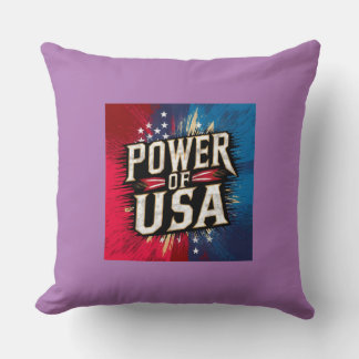 Power von USA Pillow - Patriotic American Flag Kissen