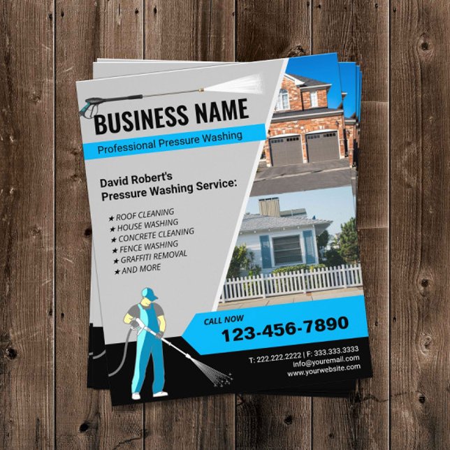 Power waschen Beruflicher Flyer (Von Creator hochgeladen)