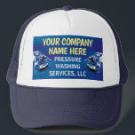 Power-Waschen-Template-Trucker-Hut Truckerkappe<br><div class="desc">Passen Sie diese Druckwäscherei (Power waschen) LKW-Schablone Design an,  um Ihre Bedürfnisse und Anzug. Diese Druckwäscheschablone zeigt den Hintergrund der Hochdruckreiniger und der Wasserperlen an.</div>