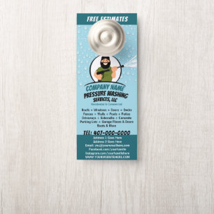 Power waschen und reinigen individuell einstellbar türanhänger