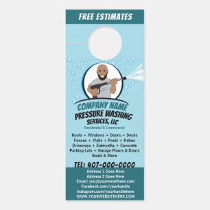 Power waschen und reinigen individuell einstellbar türanhänger