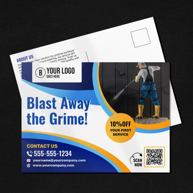 Power waschen, waschen und waschen postkarte (Von Creator hochgeladen)