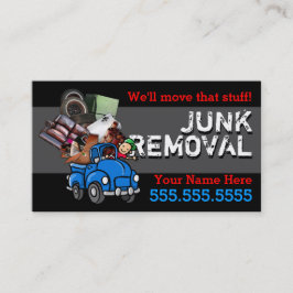 Power-Waschkarte/Junk Hauling Business Promo Card Visitenkarte