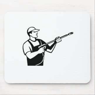 Power-Washer mit Wasser-Strahler-Druckwaschung Mousepad