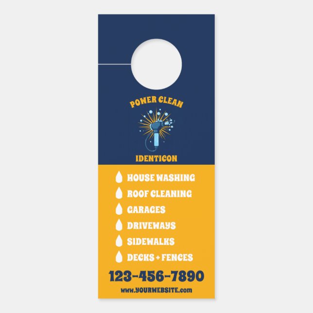 Power Washing Türanhänger (Vorderseite)