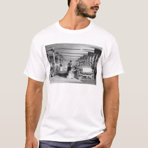 Power-Webstuhl-Spinnen, graviert von J. Tingle, T-Shirt