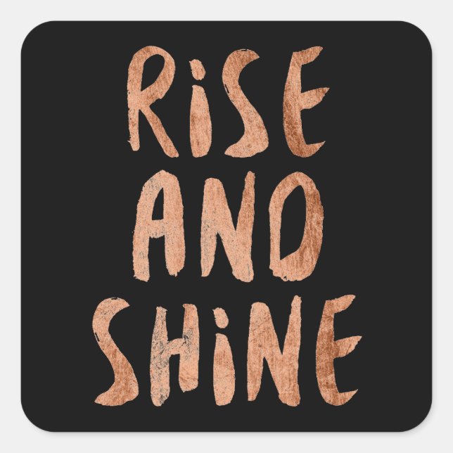 Power-Zitate I Quadratischer Aufkleber (Vorderseite)