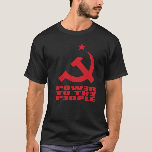 Power zu den Leuten T-Shirt (Vorderseite)