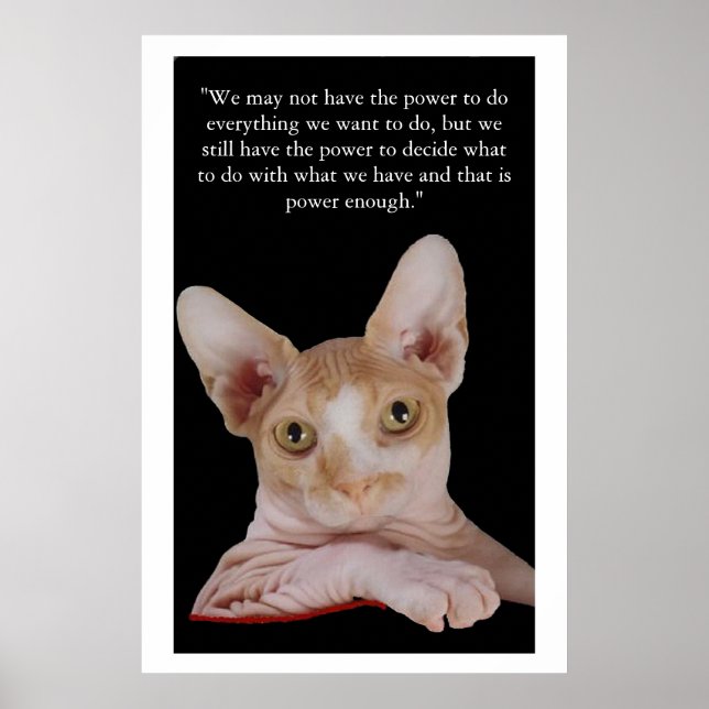 "Power zu entscheiden" Poster (Vorne)