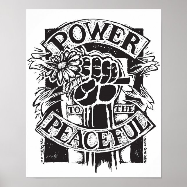 Power zum Friedlichen Poster (Vorne)